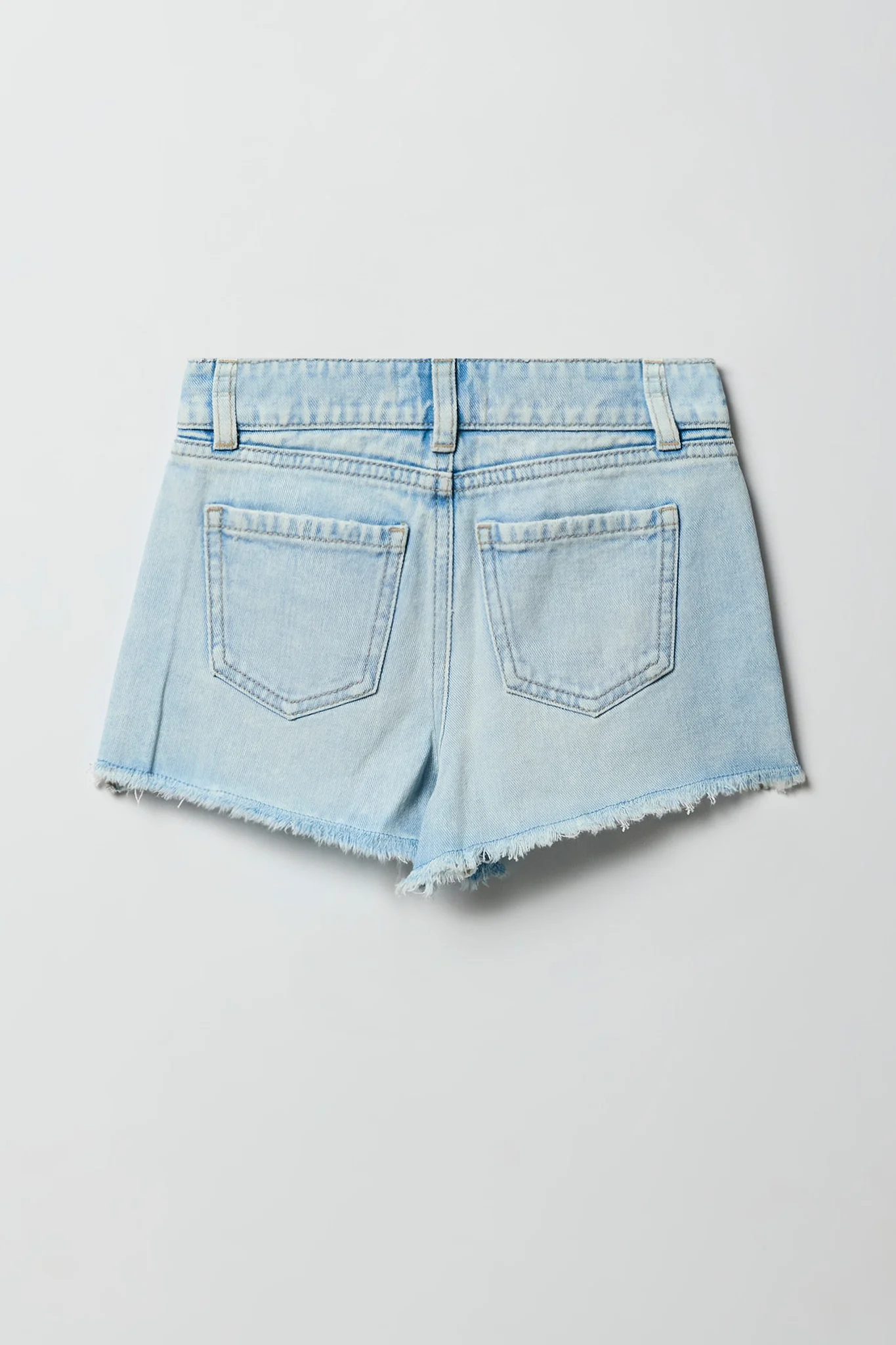 Girls Ripped High-Rise Denim Short - Image 10