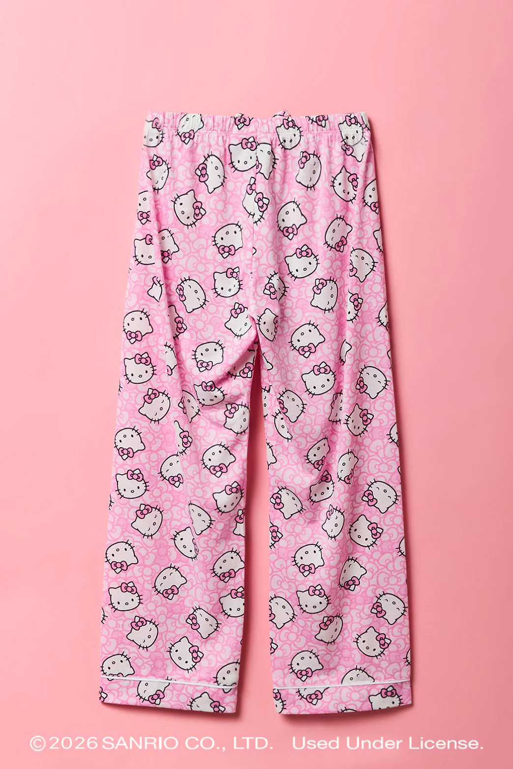 Hello Kitty® Girls Printed Button-Up Top & Pant Pajama Set - Image 10