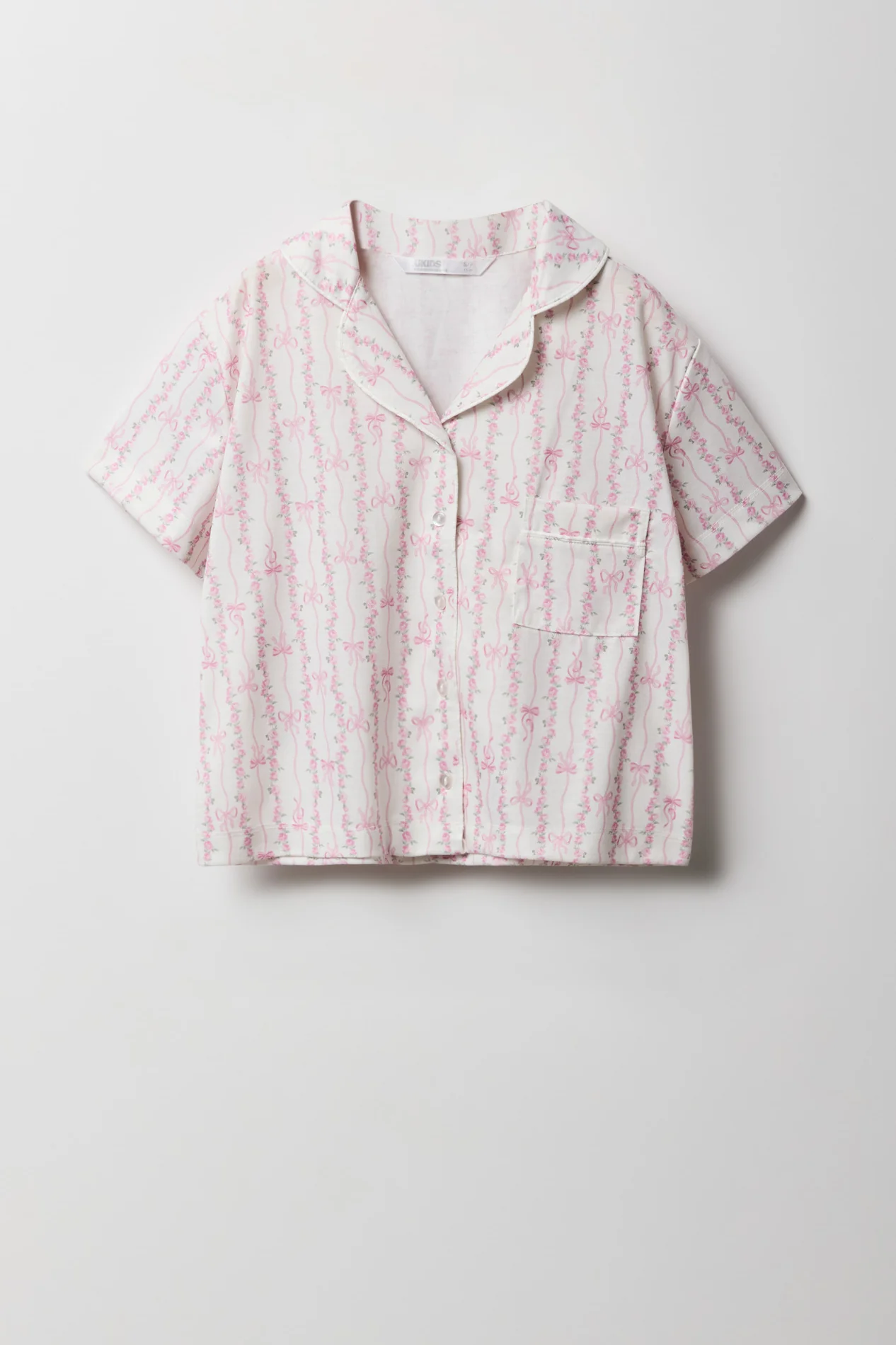 Girls Button-Up Top & Pant Pajama Set - Image 12