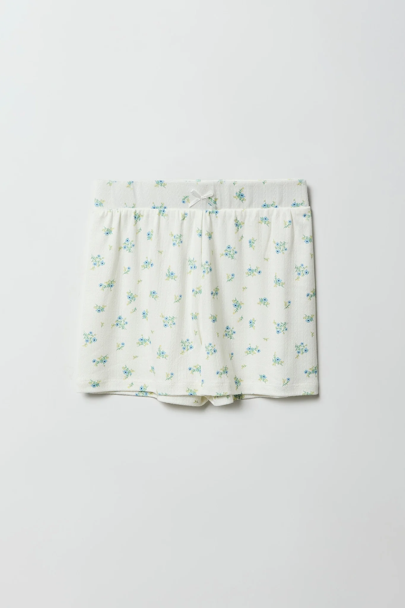 Girls Pointelle T-Shirt & Short Pajama Set - Image 9