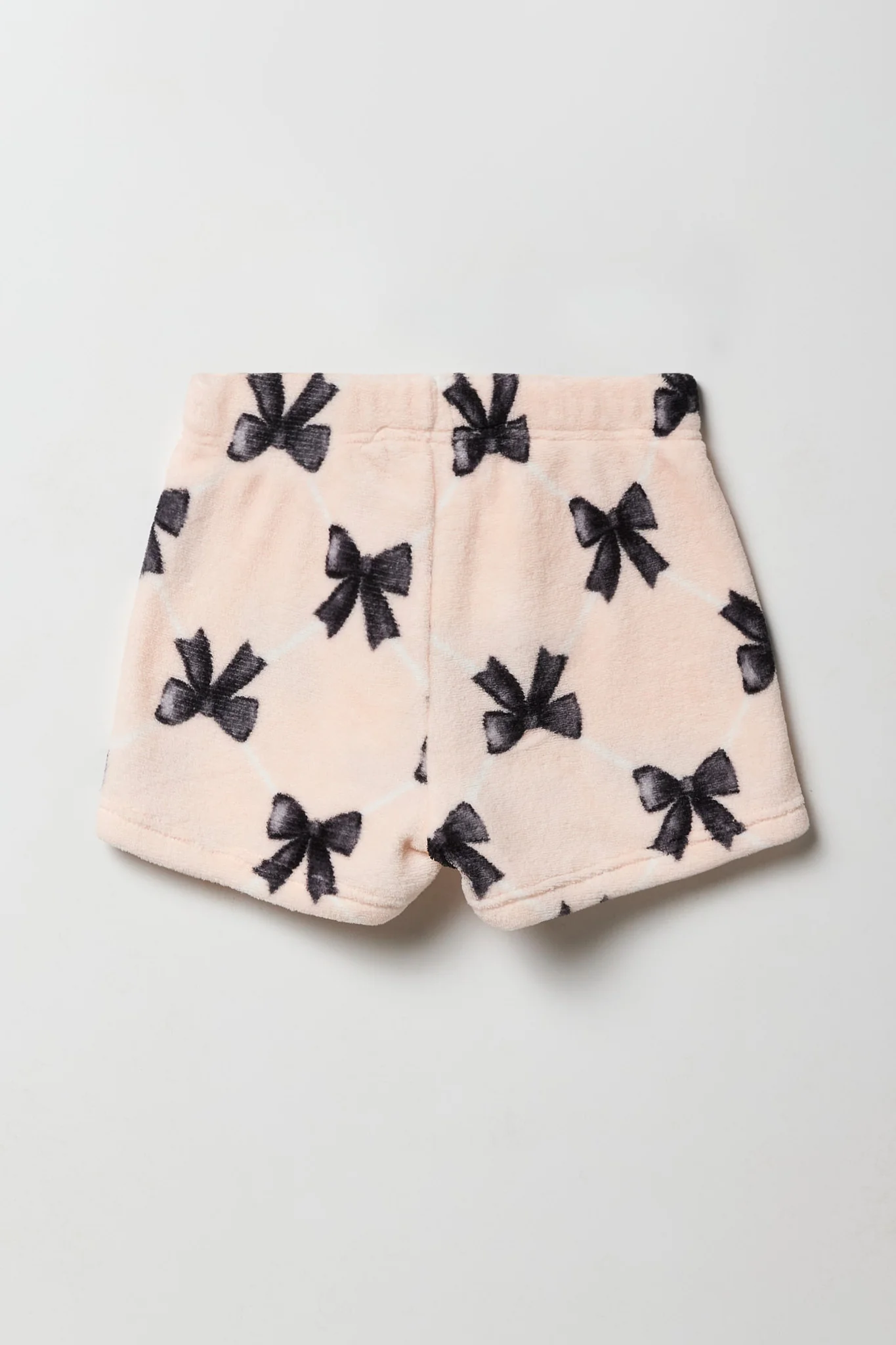 Girls Graphic Tee & Plush Short Pajama Set - Image 5