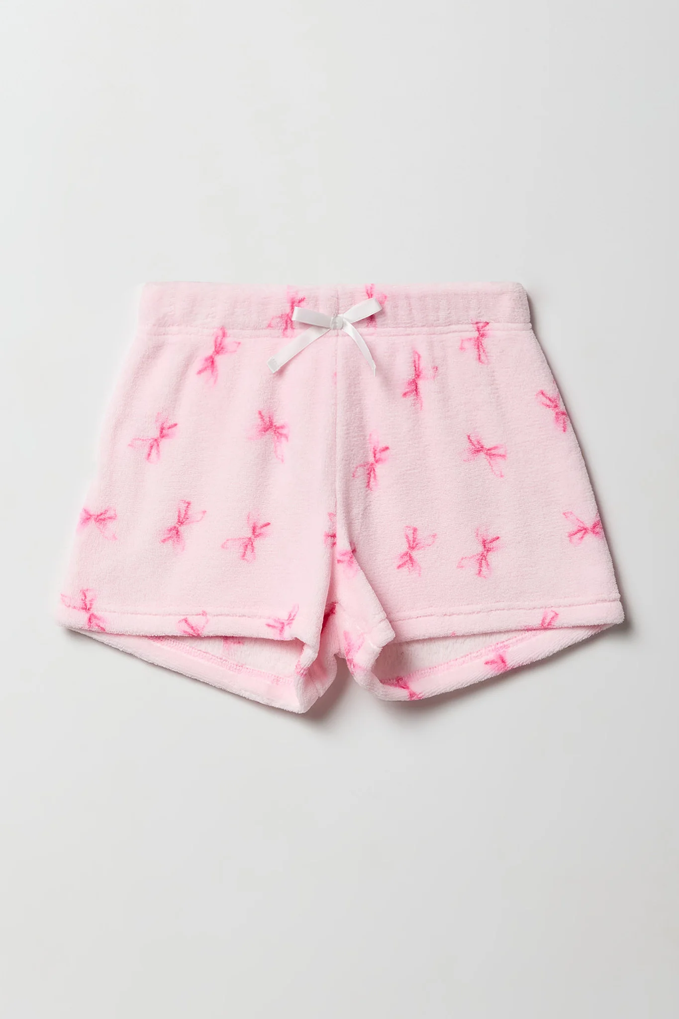 Girls Graphic Tee & Plush Short Pajama Set - Image 9