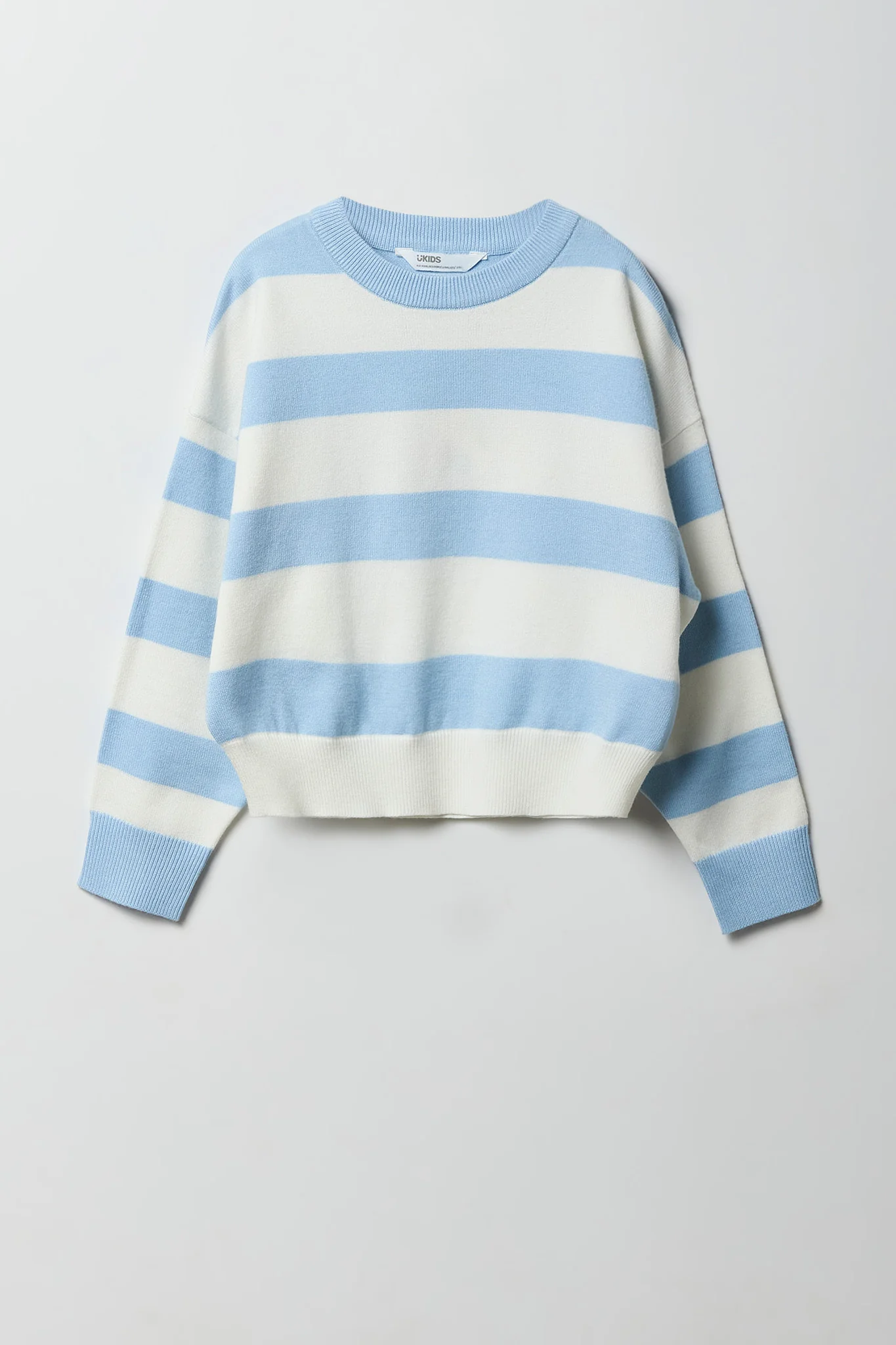 Girls Striped Knit Long Sleeve Top & Short Set - Image 17
