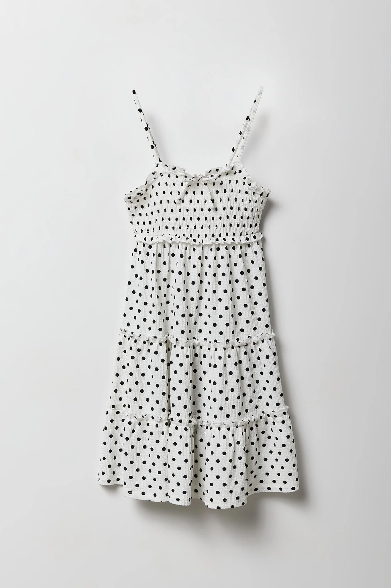 Girls Textured Tiered Dress - Image 3