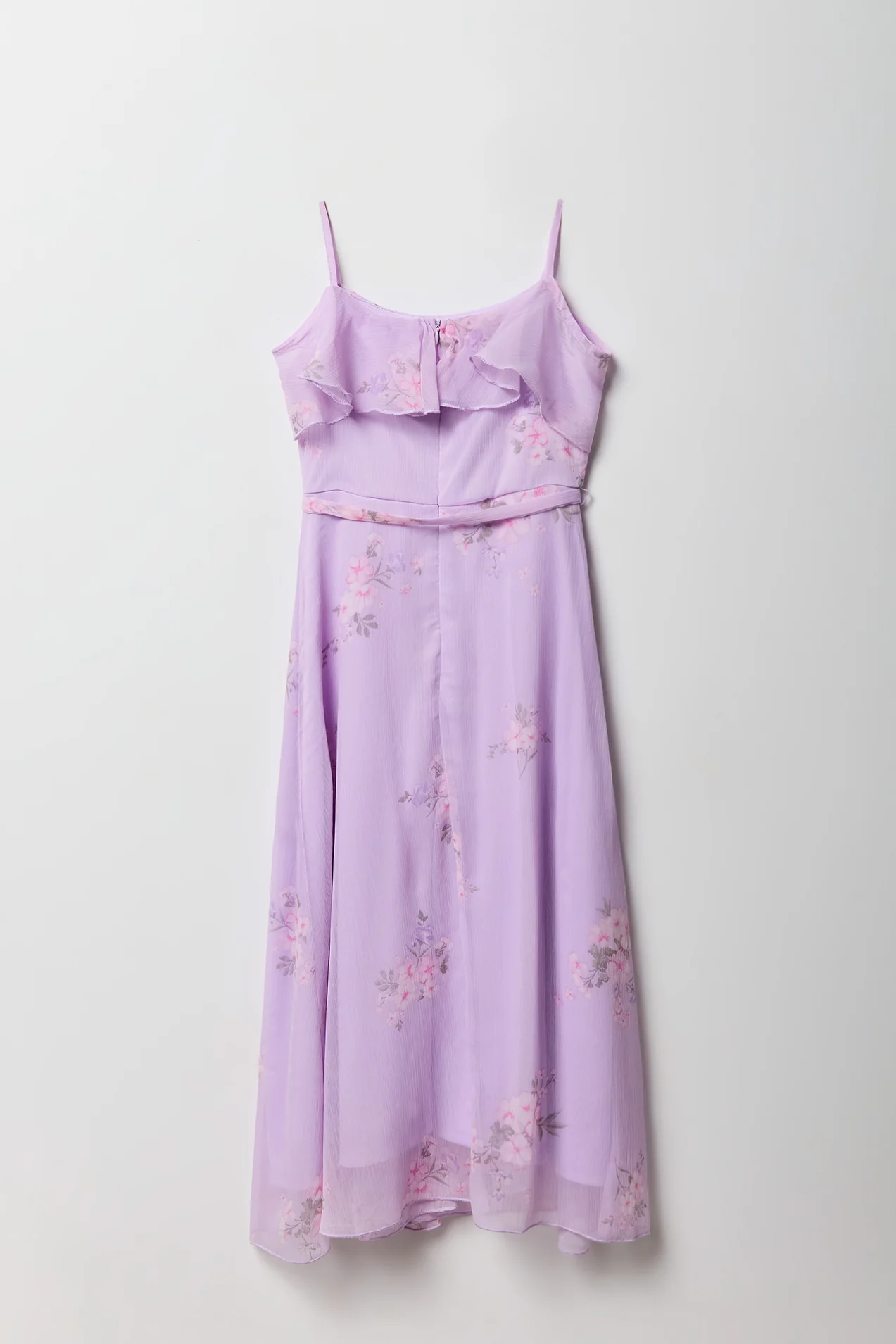 Girls Chiffon Cold Shoulder Maxi Wrap Dress - Image 5