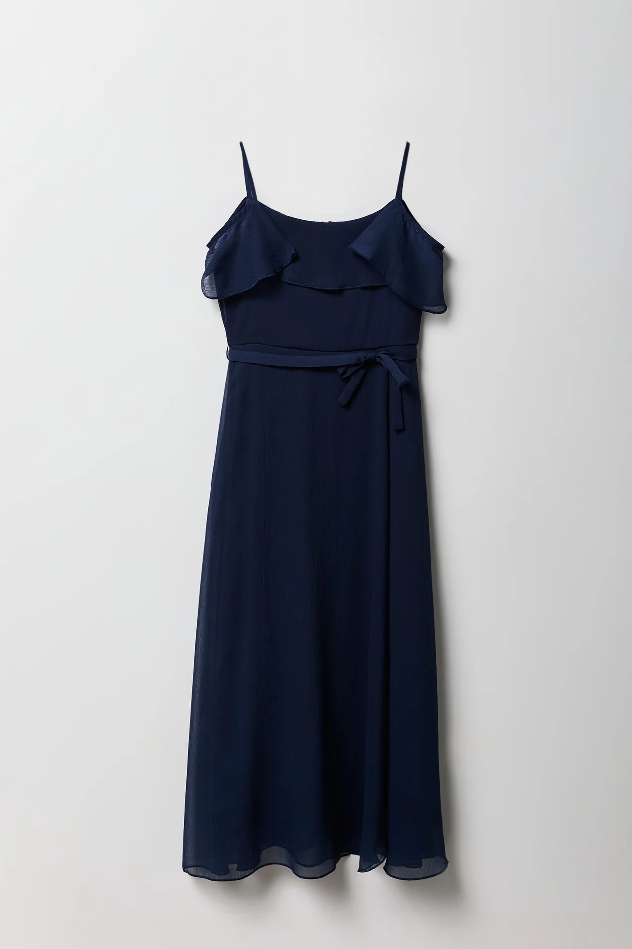 Girls Chiffon Cold Shoulder Maxi Wrap Dress - Image 6