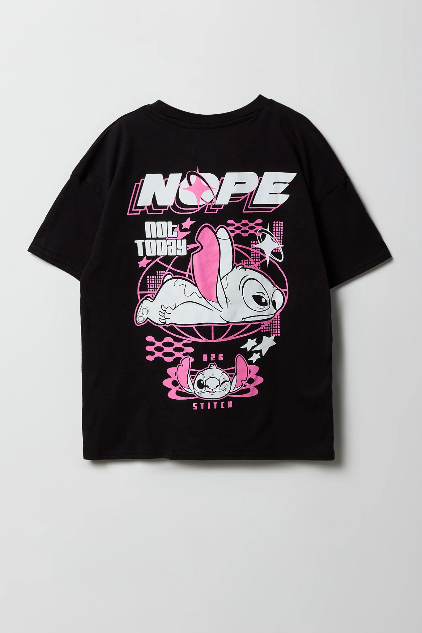 Girls Luxe Heavy Cotton Oversized Stitch Graphic T-Shirt
