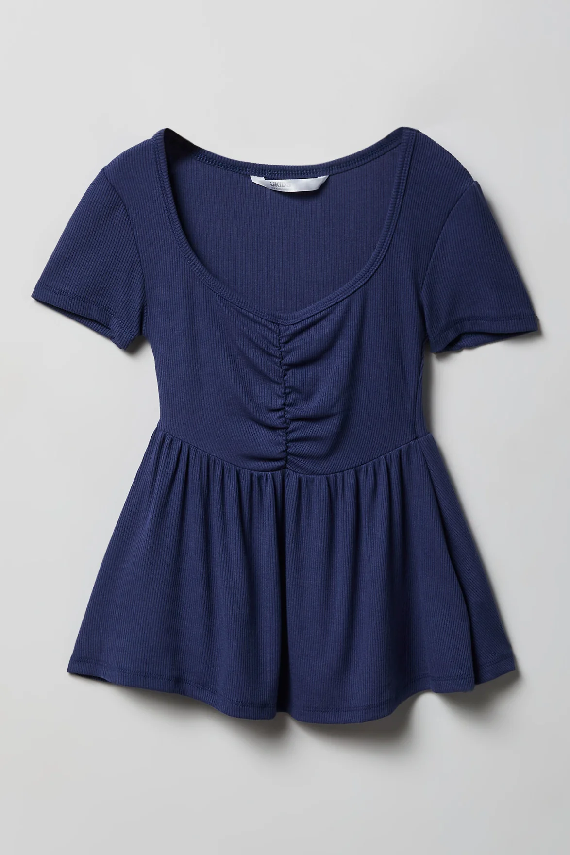 Girls Ribbed Front Cinched Top - Image 5