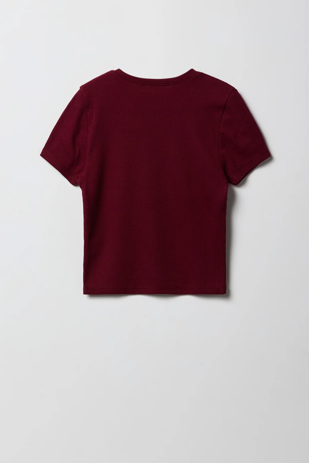 Girls Ribbed Embroidered T-Shirt - Image 8