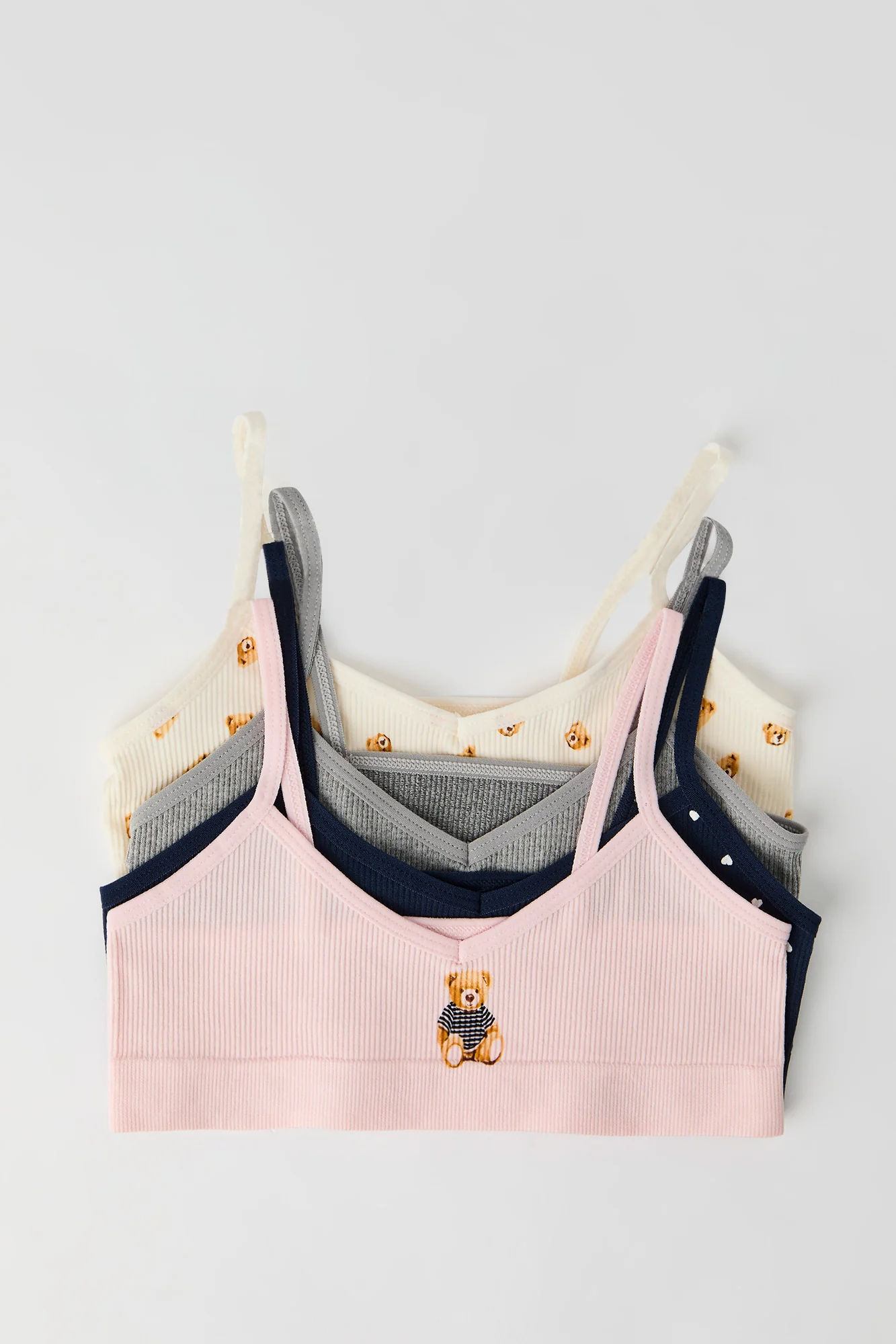 Girls Seamless Ribbed Bralette (4 Pack) - Image 2
