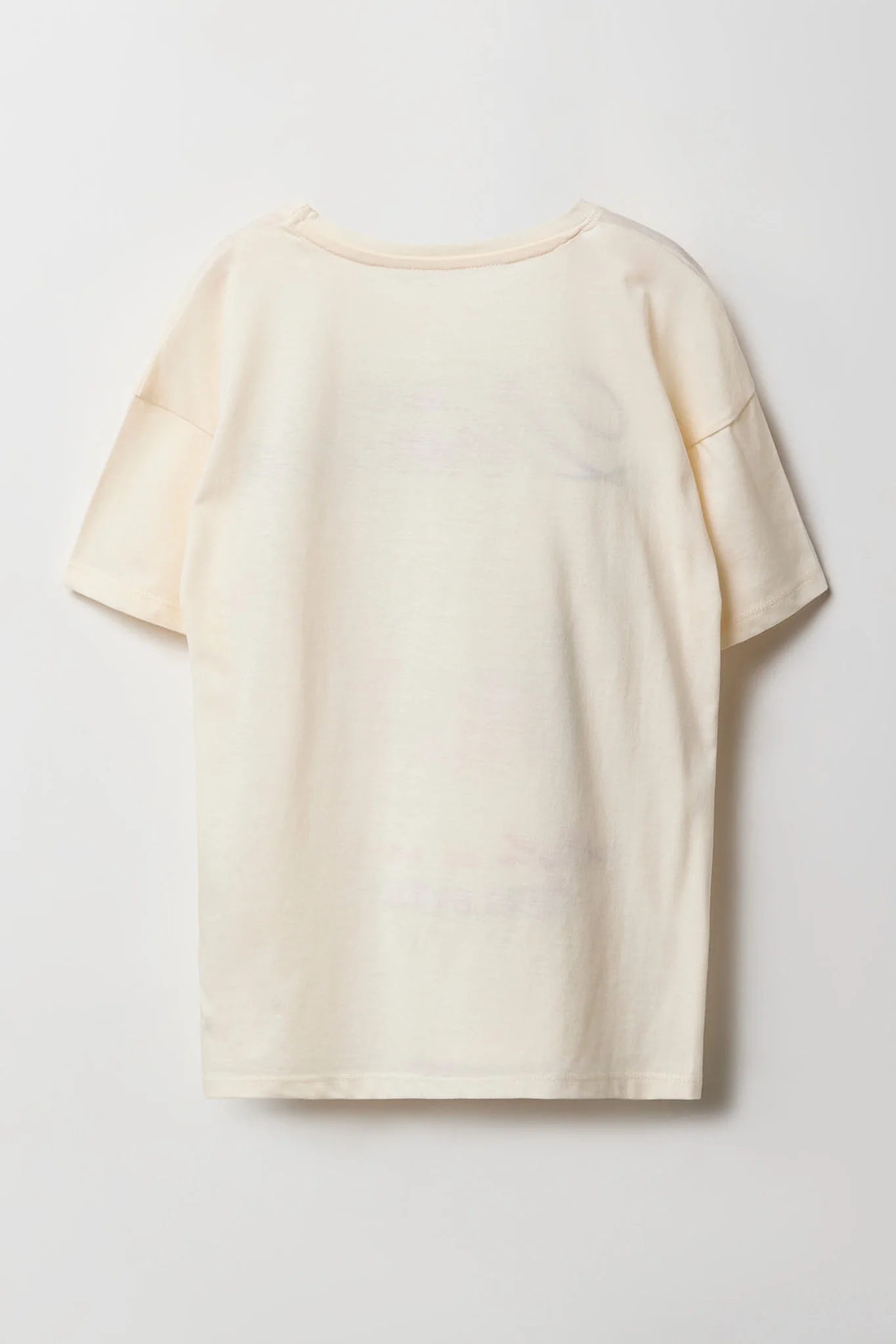 Girls Luxe Heavy Cotton Cherry Embroidered Oversized T-Shirt - Image 2