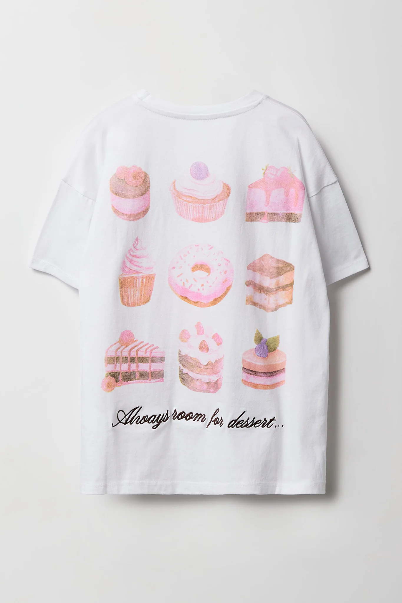 Girls Luxe Heavy Cotton Embroidered Oversized T-Shirt - Image 2