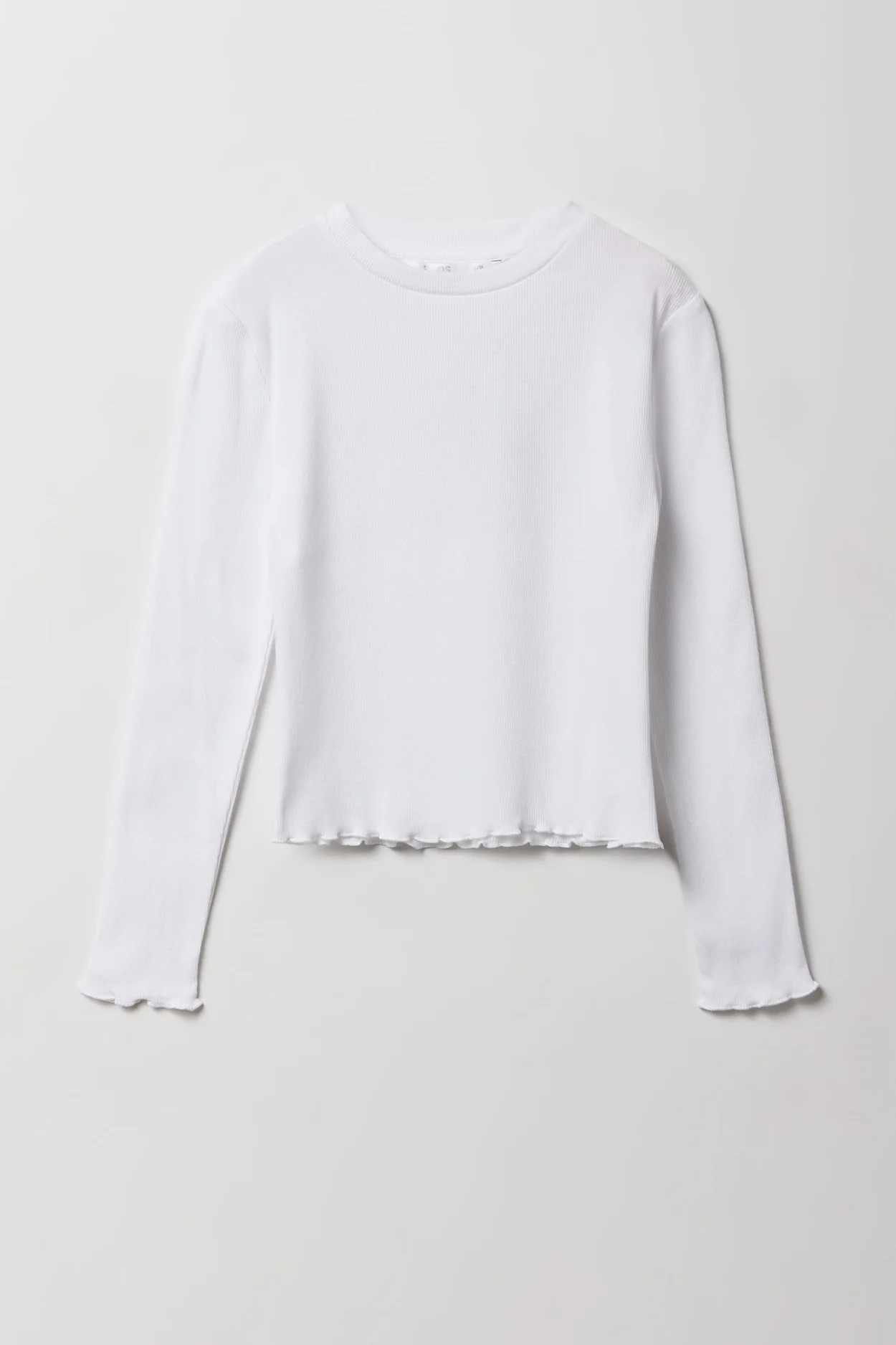 Girls Lettuce Edge Long Sleeve Top - Image 9