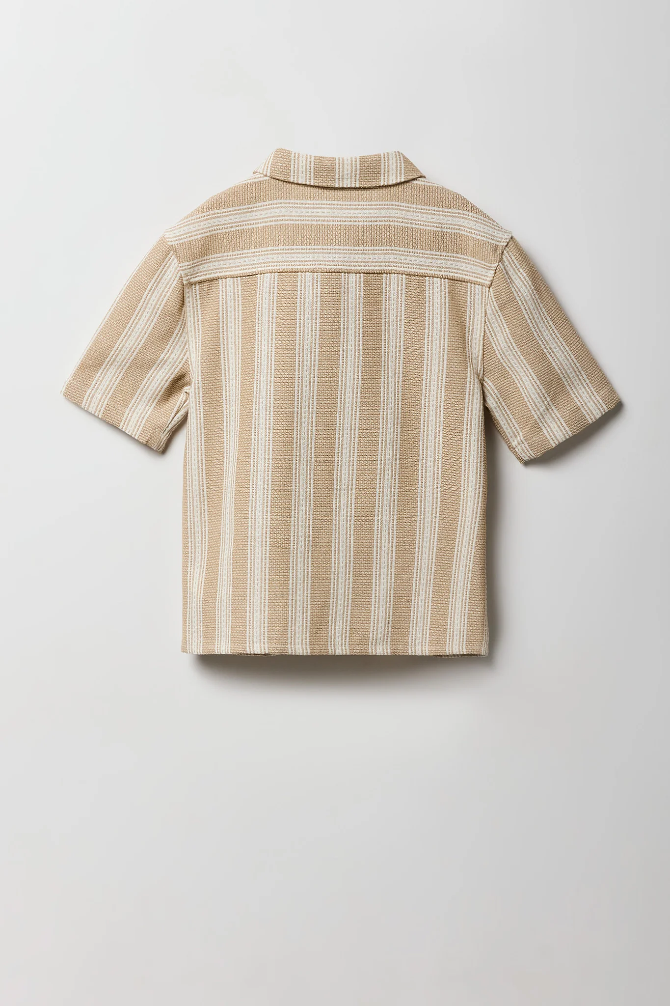 Boys Textured Striped Button-Up Top - Image 6