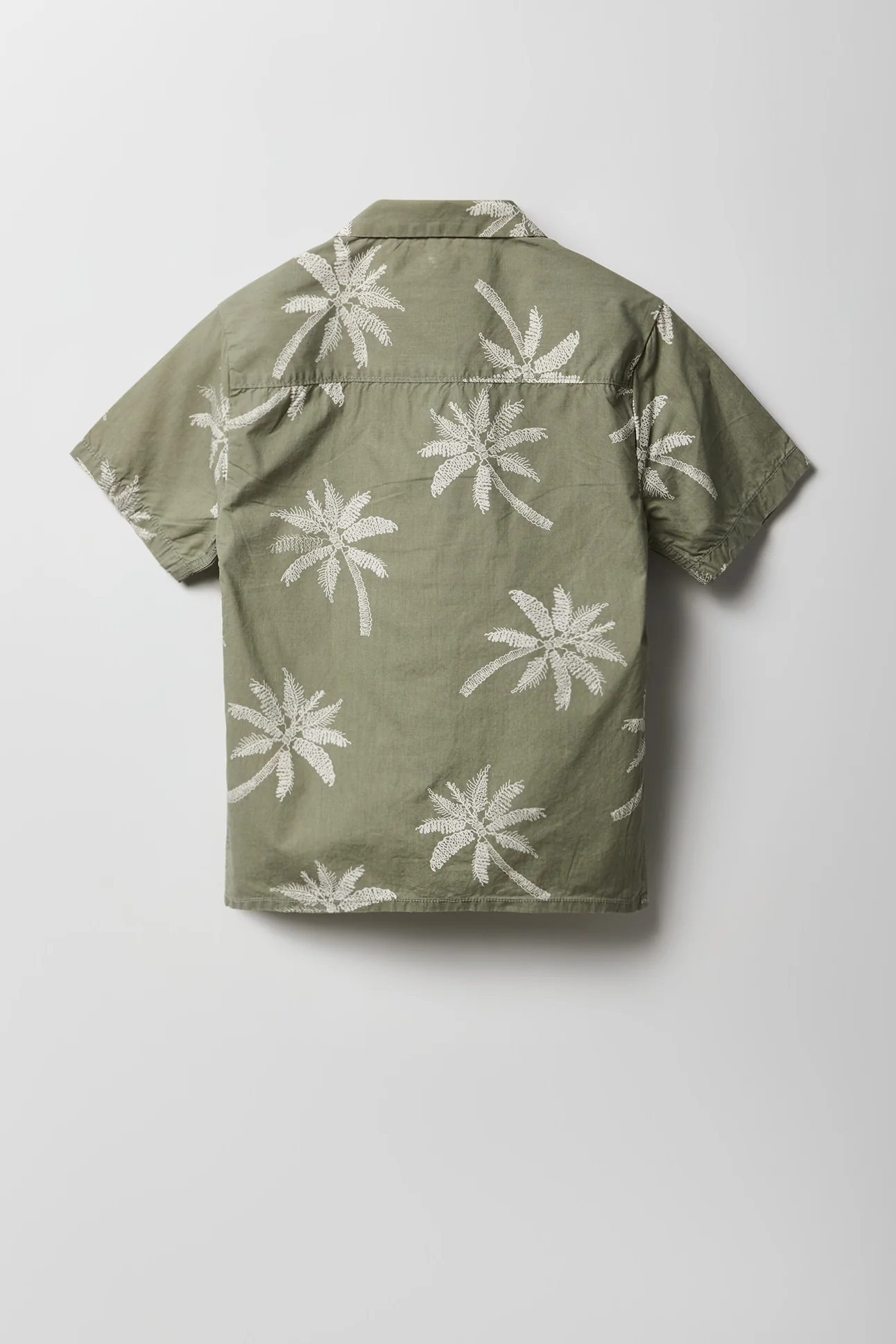 Boys Tropical Print Button-Up Top - Image 2