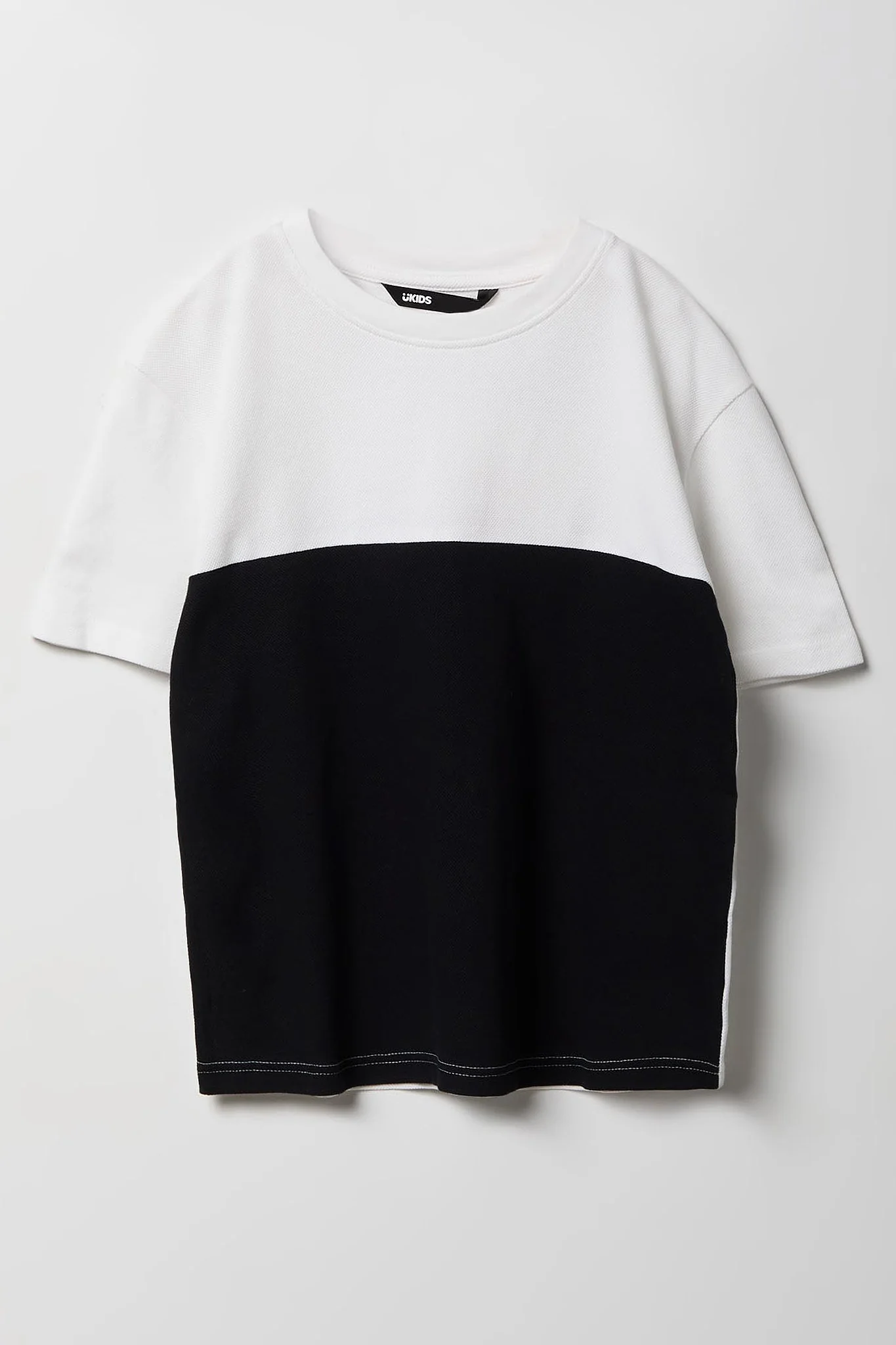 Boys Textured Colourblock T-Shirt - Image 2