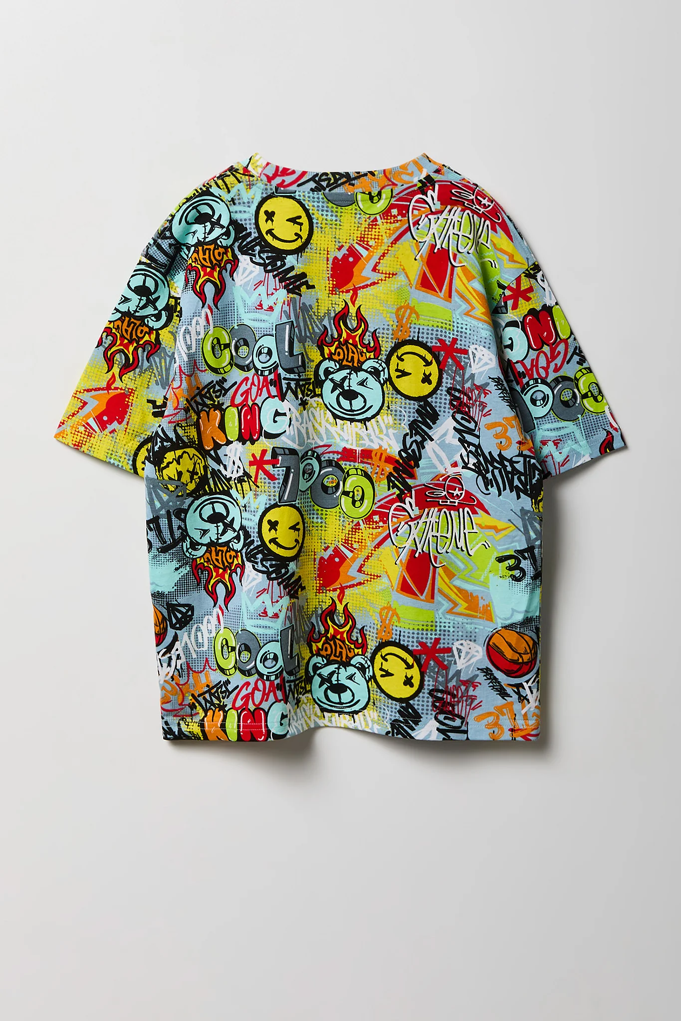 Boys Solid & Graffiti Print T-Shirt (2 Pack) - Image 13