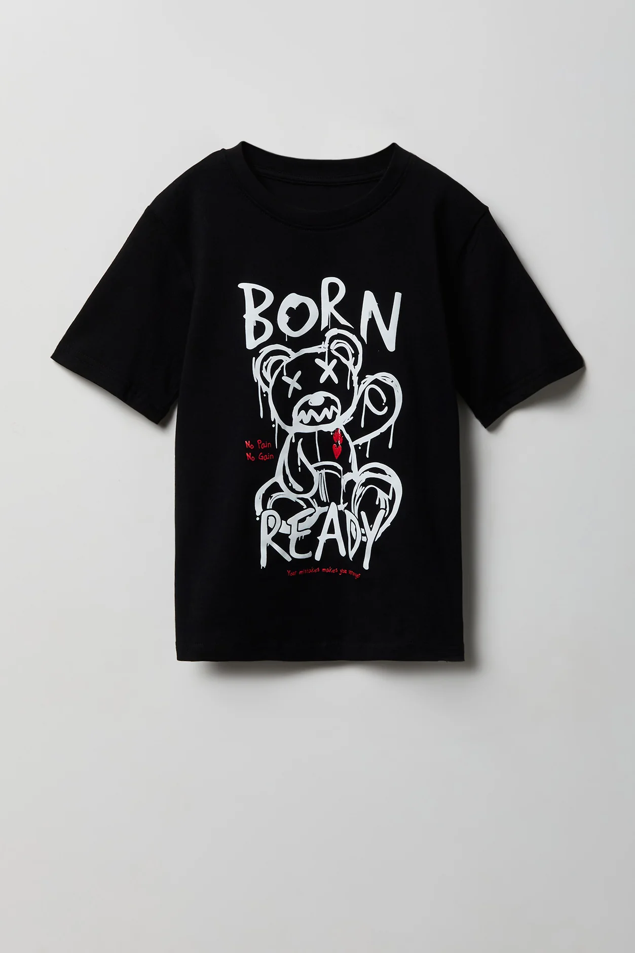 Kids Graffiti Bear Graphic T-Shirt - Image 3