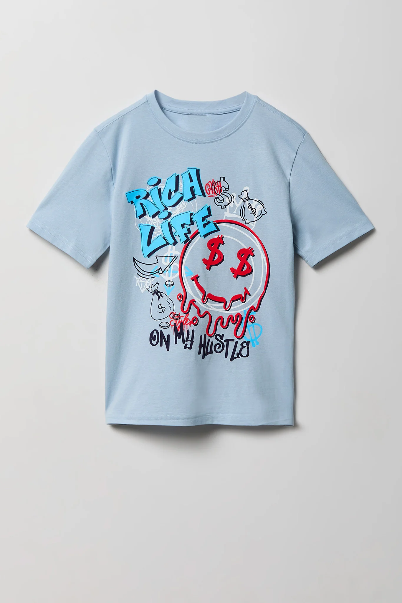 Kids Rich Life Graphic T-Shirt