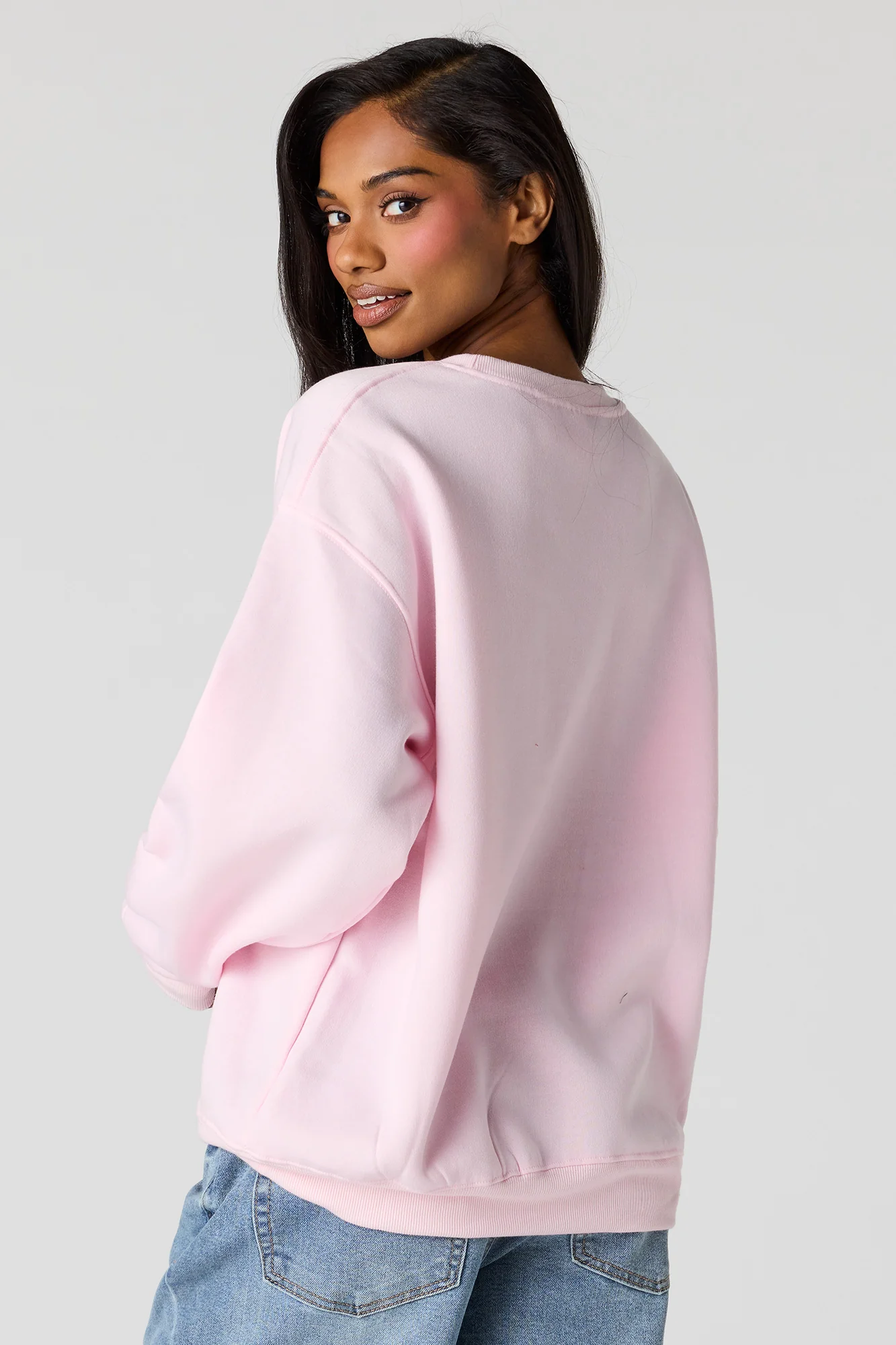 Snoopy Graphic Fleece Sweatshirt - Image 2