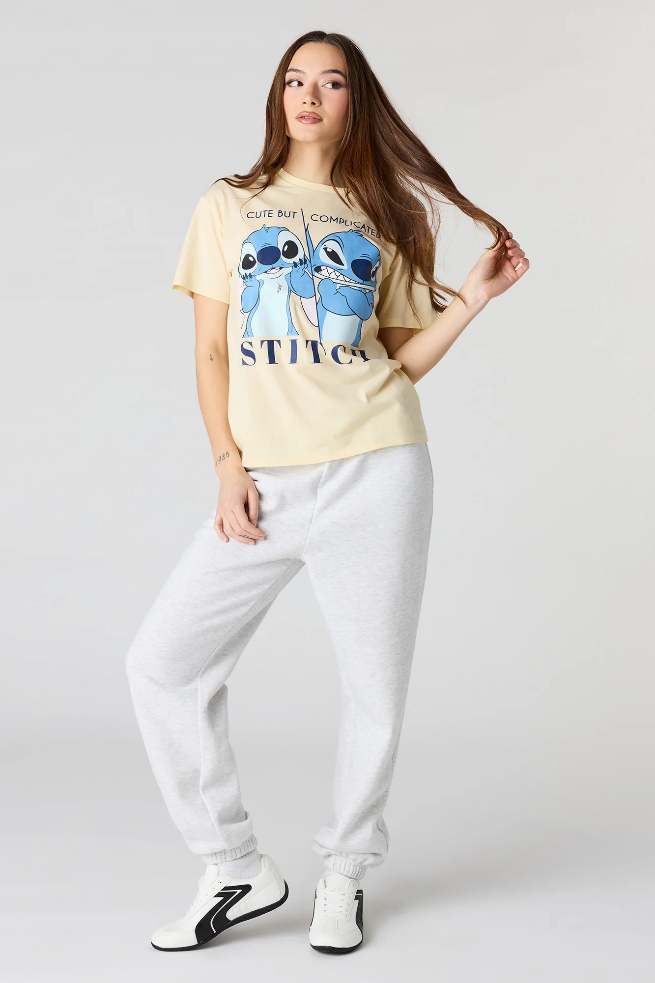 Stitch Graphic Boyfriend T-Shirt - Image 3