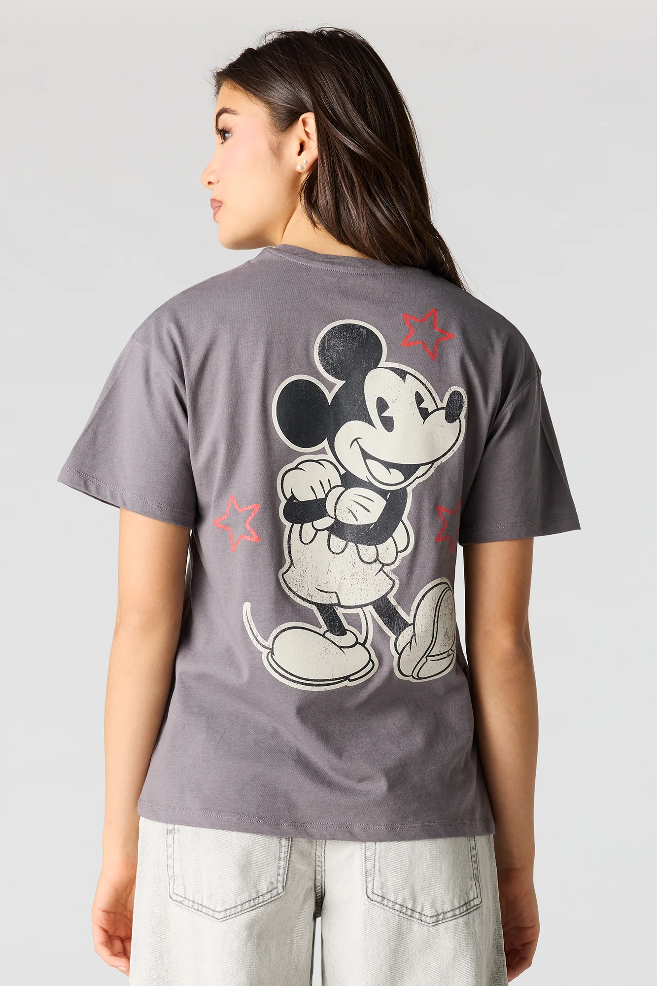 Mickey Mouse Graphic Boyfriend T-Shirt - Image 2