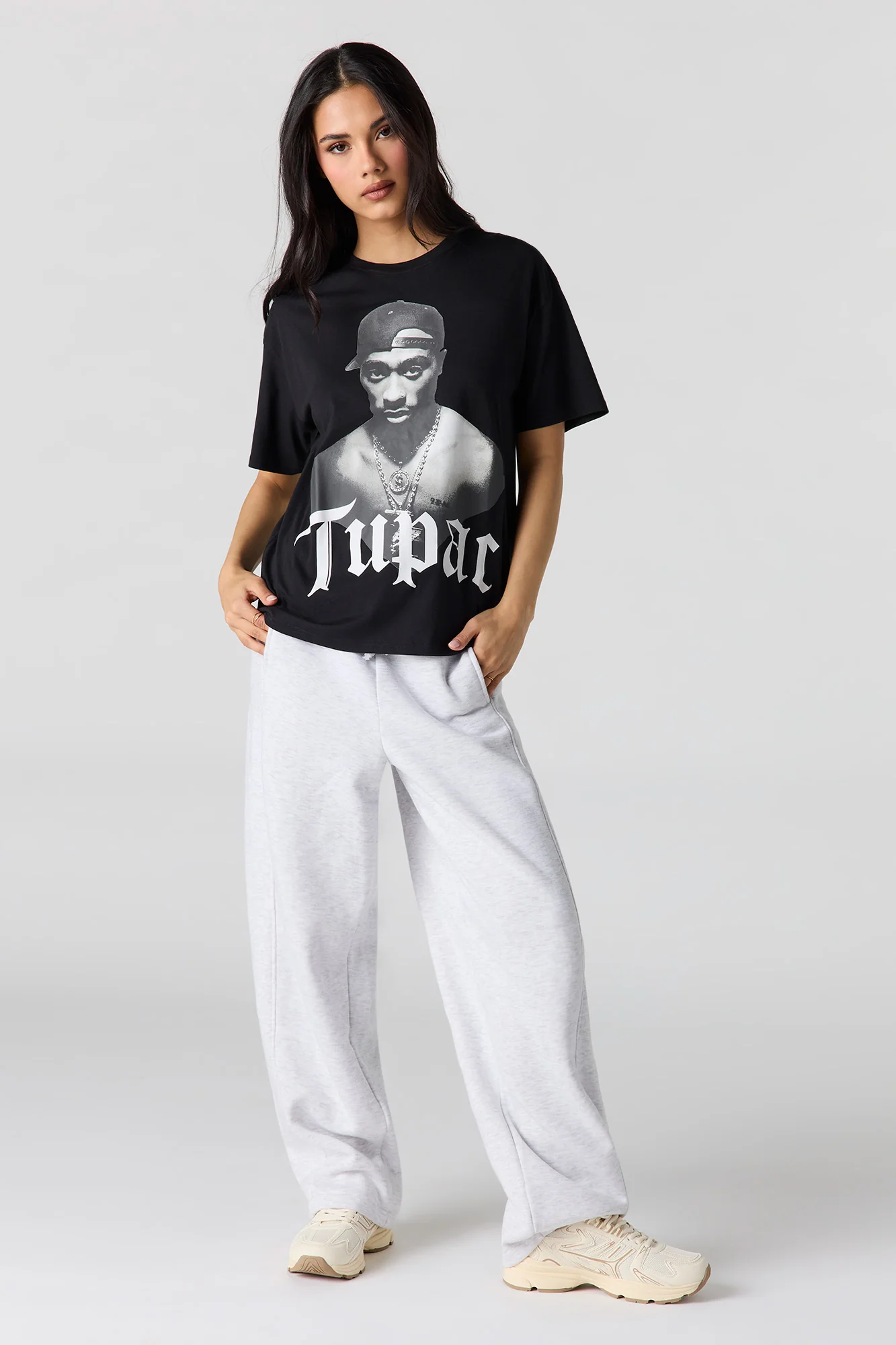 Tupac Graphic Boyfriend T-Shirt - Image 6