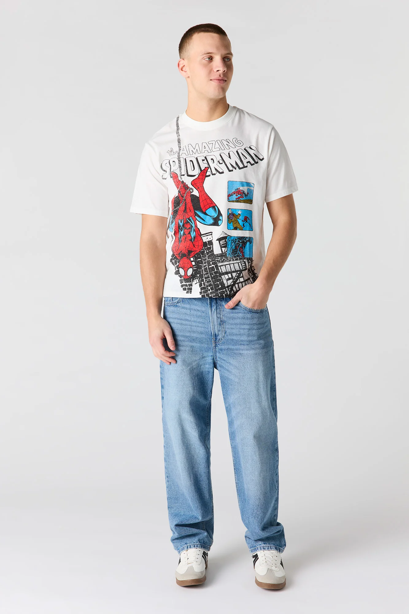 Premium Heavyweight Cotton Spider-Man Graphic T-Shirt - Image 5